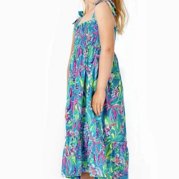 Lilly Pulitzer Kids Dress - Blue and Pink Floral - Picture 2 of 11